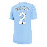 Manchester City Kyle Walker #2 Heimtrikot Frauen 2023-24 Kurzarm